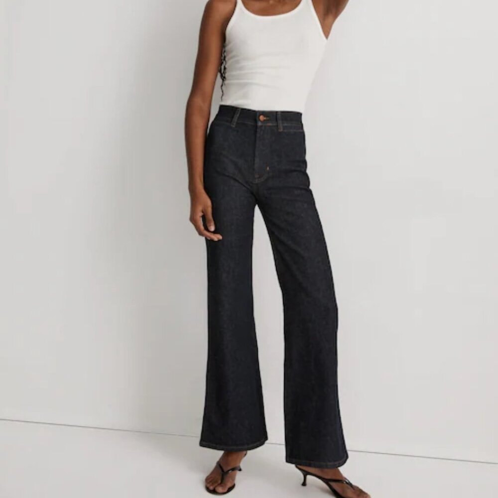 Madewell 11" high rise flare jeans